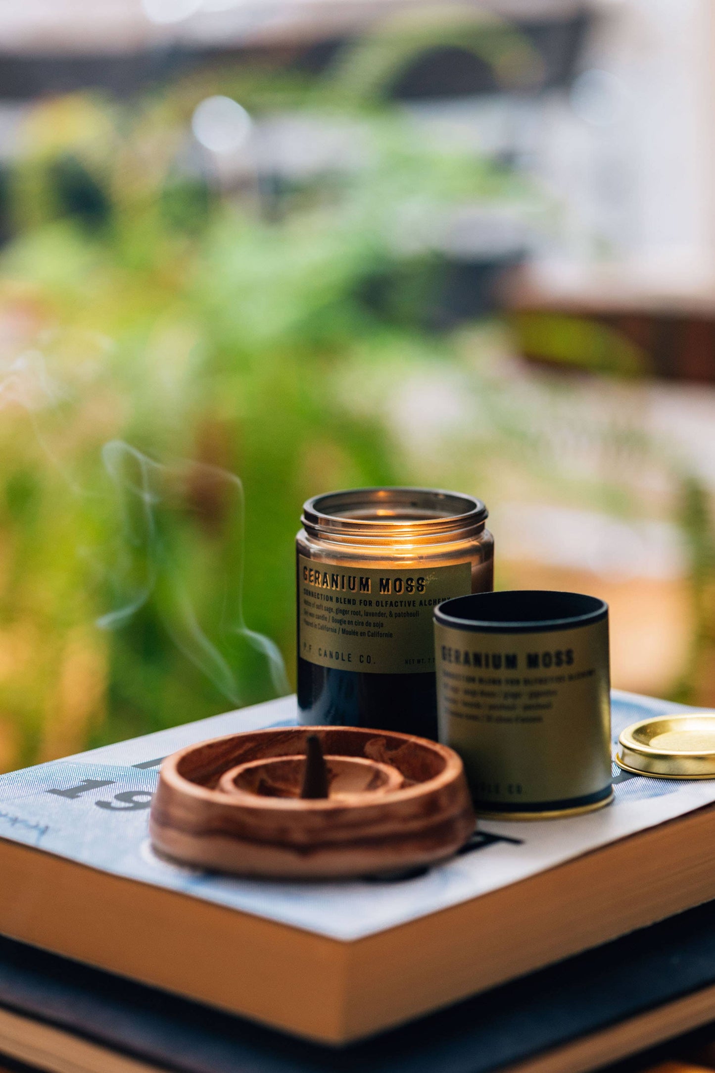 Geranium Moss 7.2 oz Soy Candle by P.F. Candle Co.