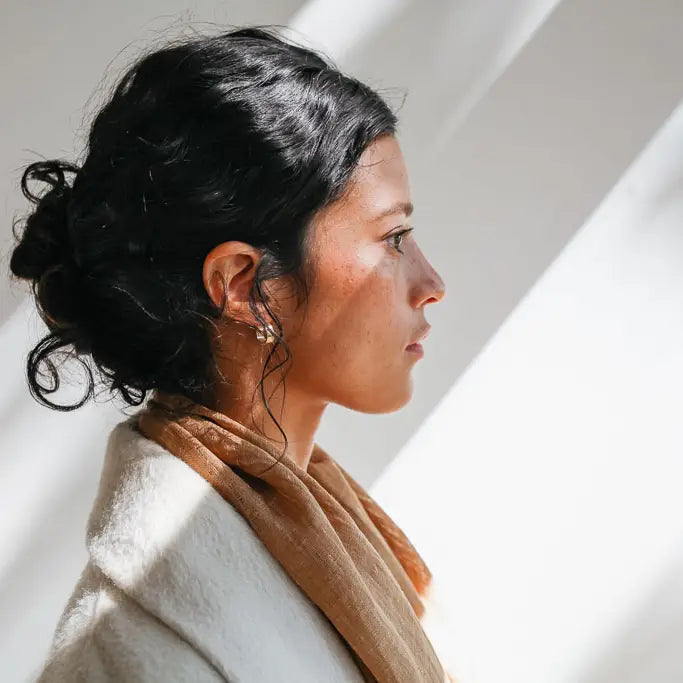 Matte Mini Hoop Earrings by Fair + Simple
