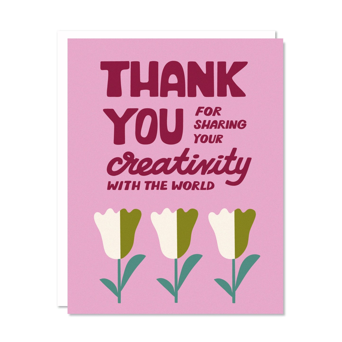 Your Creativity Thank You Card by Odd Daughter Paper Co.