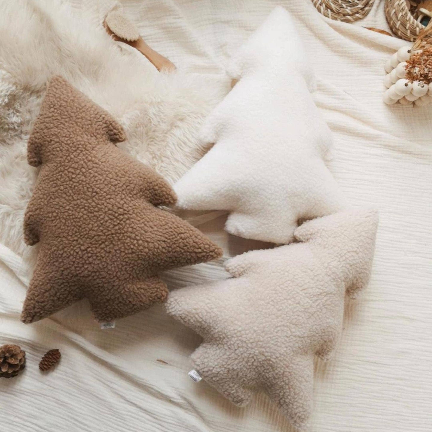 Into the Trees Boucle Accent Pillow | Cream by The Butter Flying