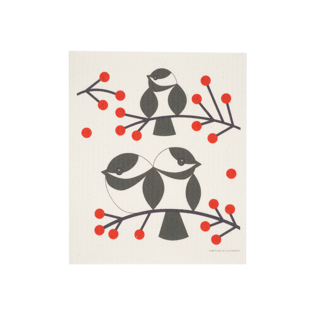 Chickadee Swedish Dishcloth by Cose Nuove