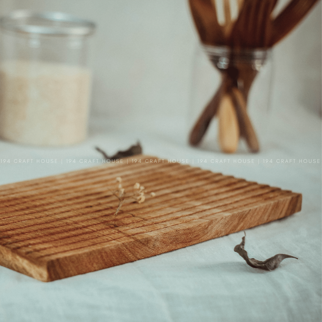 Wooden Serving Charcuterie Board Tray by 194 Craft House