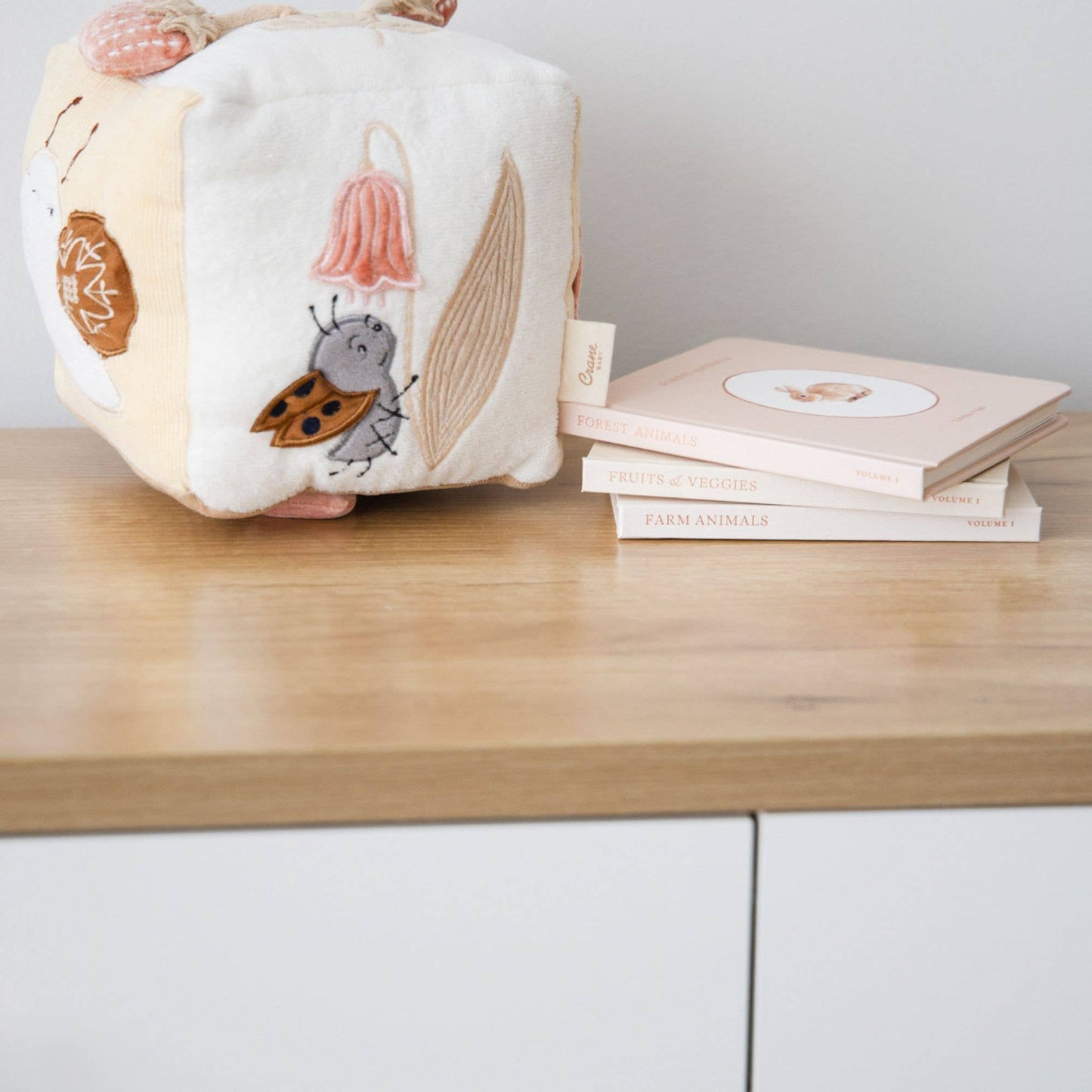 Forest Floor Soft Activity Cube Toy by Crane Baby