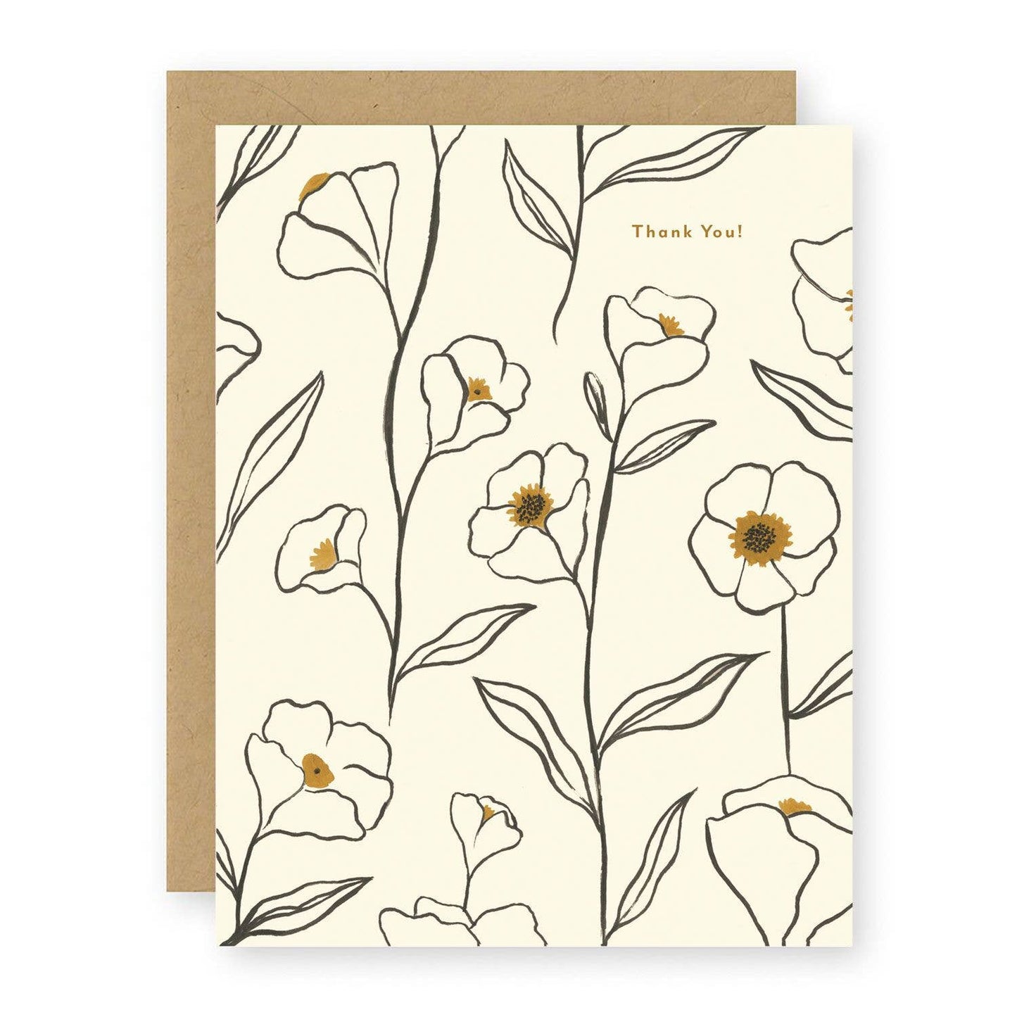 Thank You ~ Flowers Card by Elana Gabrielle