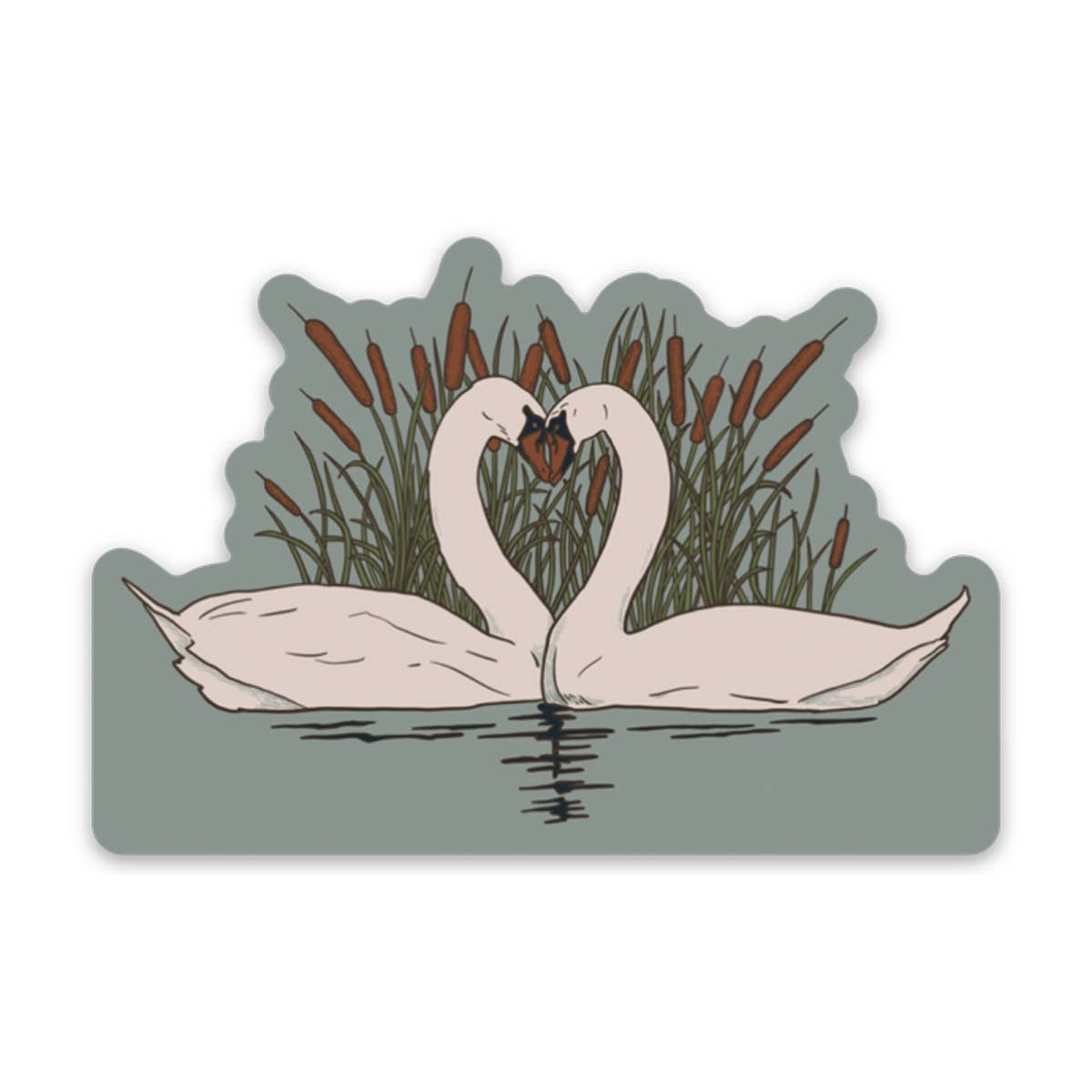 Swans Sticker by Corvidae