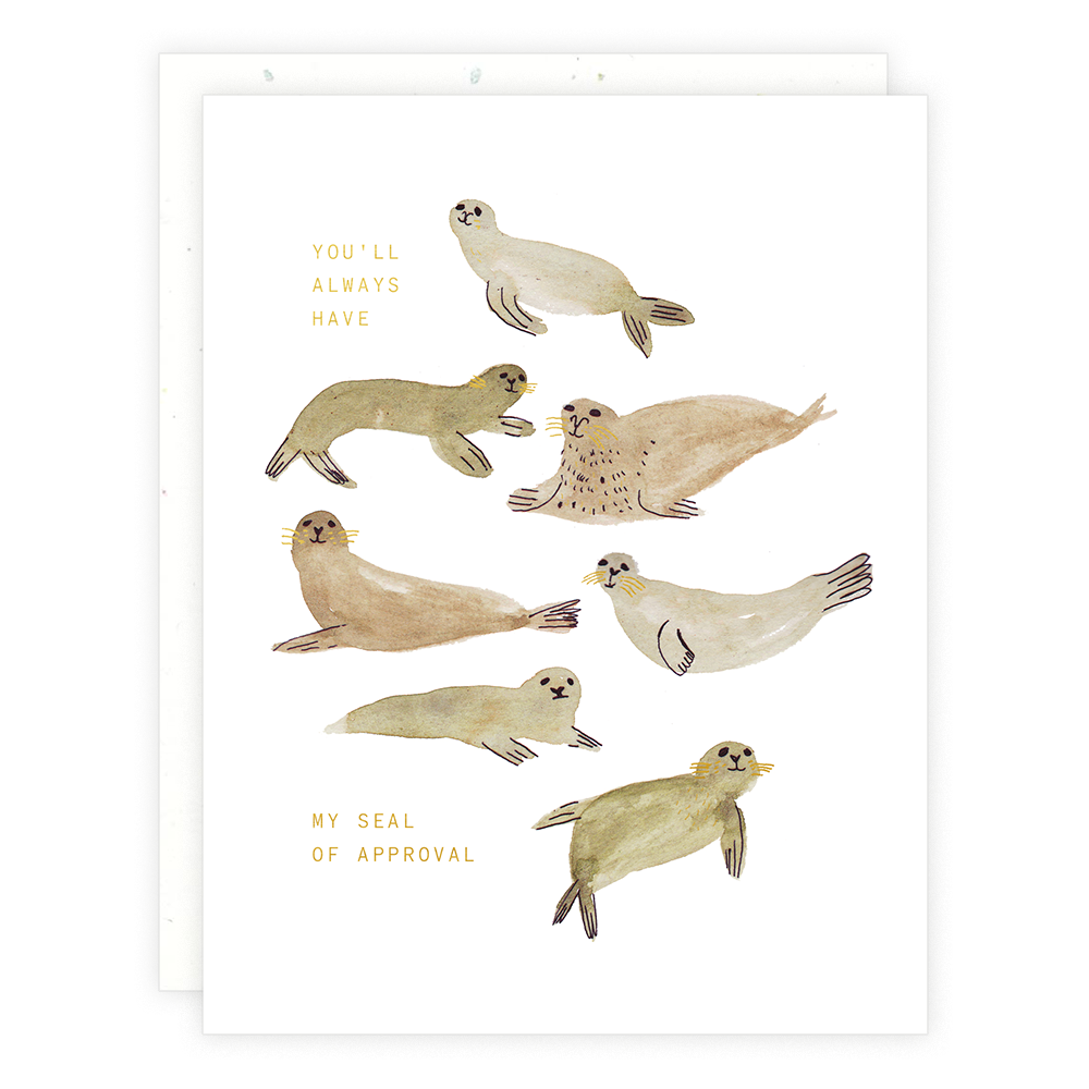 Seal of Approval Greeting Card by Someday Studio