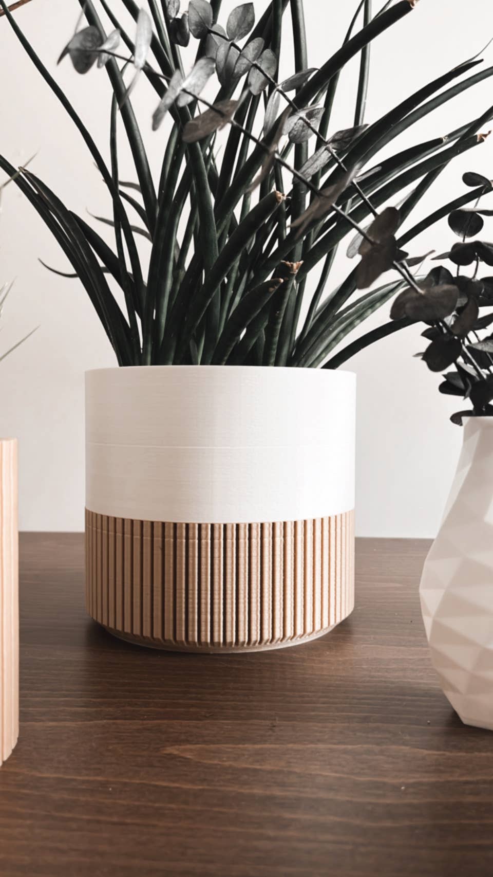 Modern Slat Planter | Medium by Prairie City Printing Co.