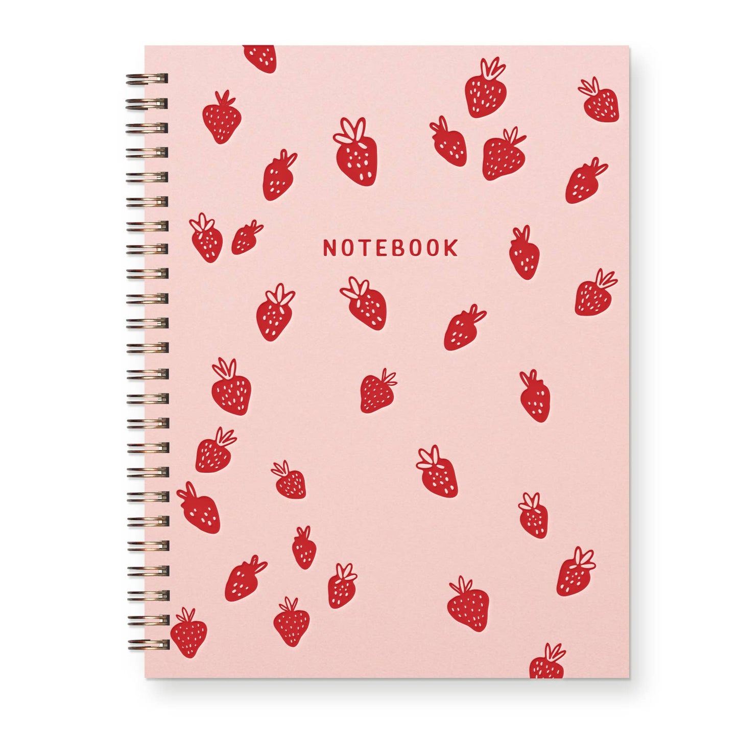 Strawberry Lined Notebook by Ruff House Print Shop