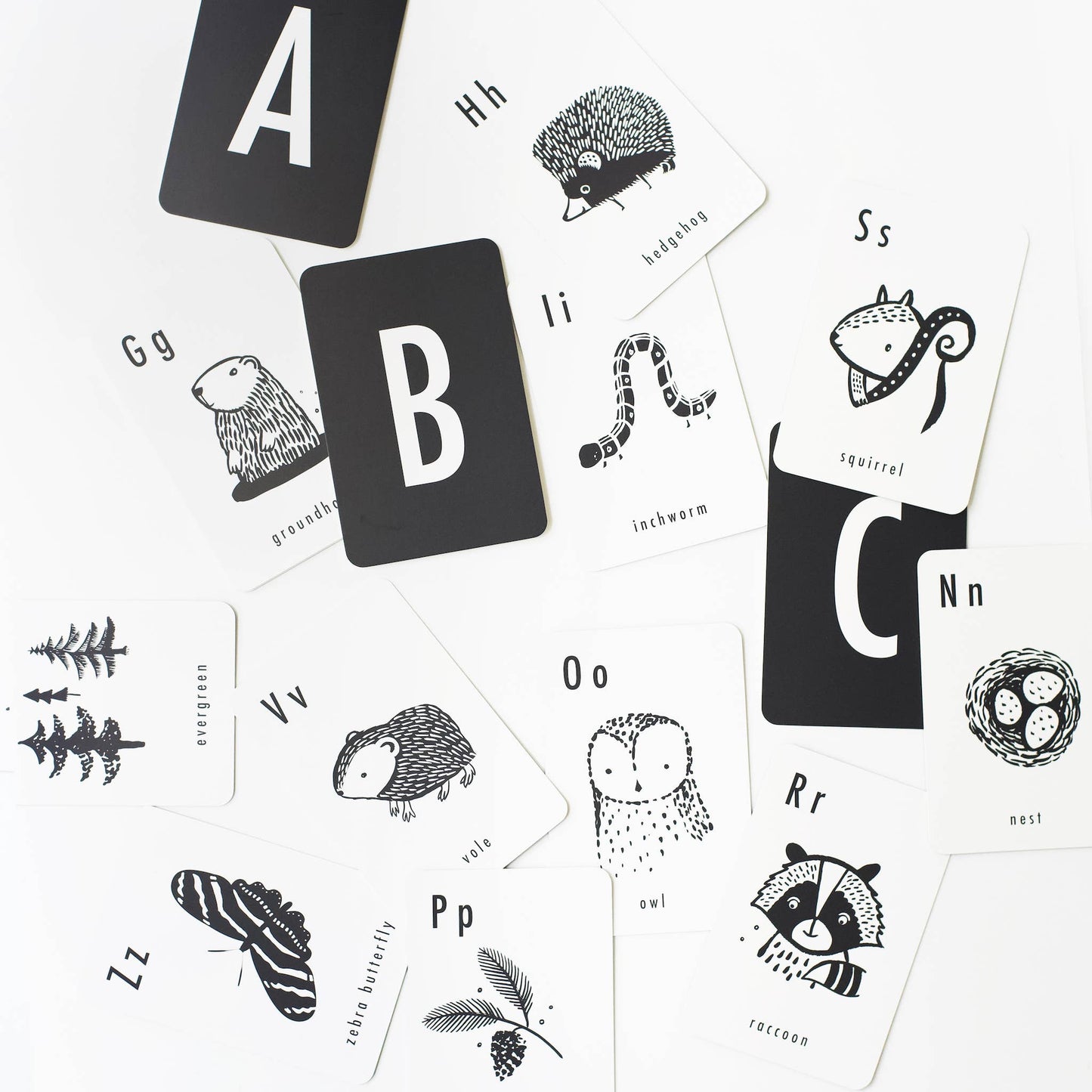 Woodland Alphabet Cards by Wee Gallery