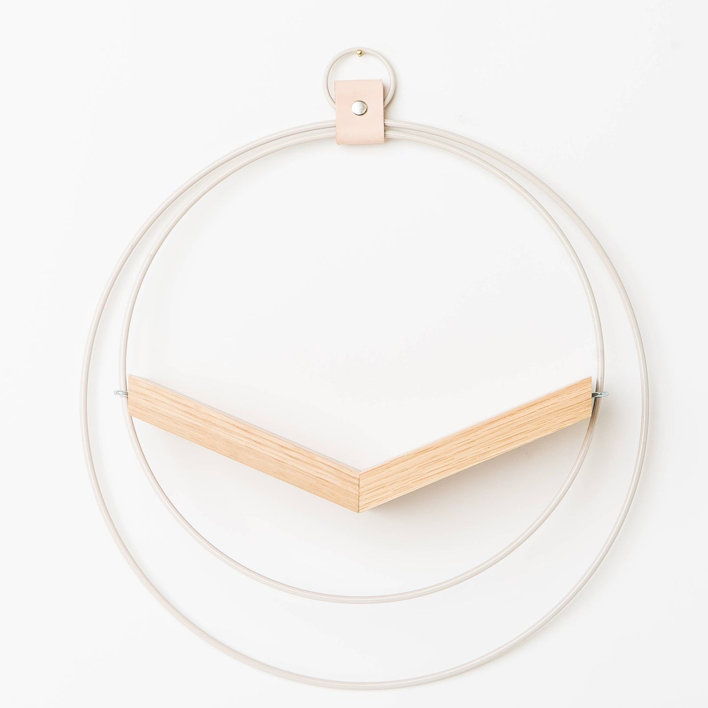 White V-Hanger Hanging Planter by Braid & Wood