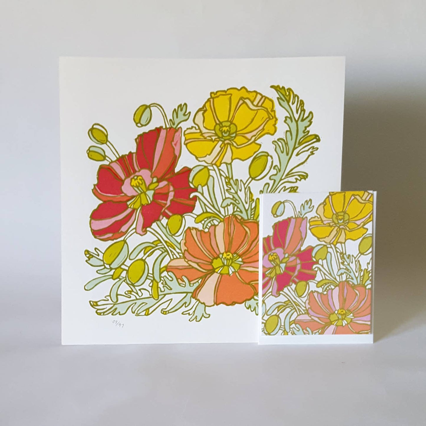 Icelandic Poppies Card by Little Green