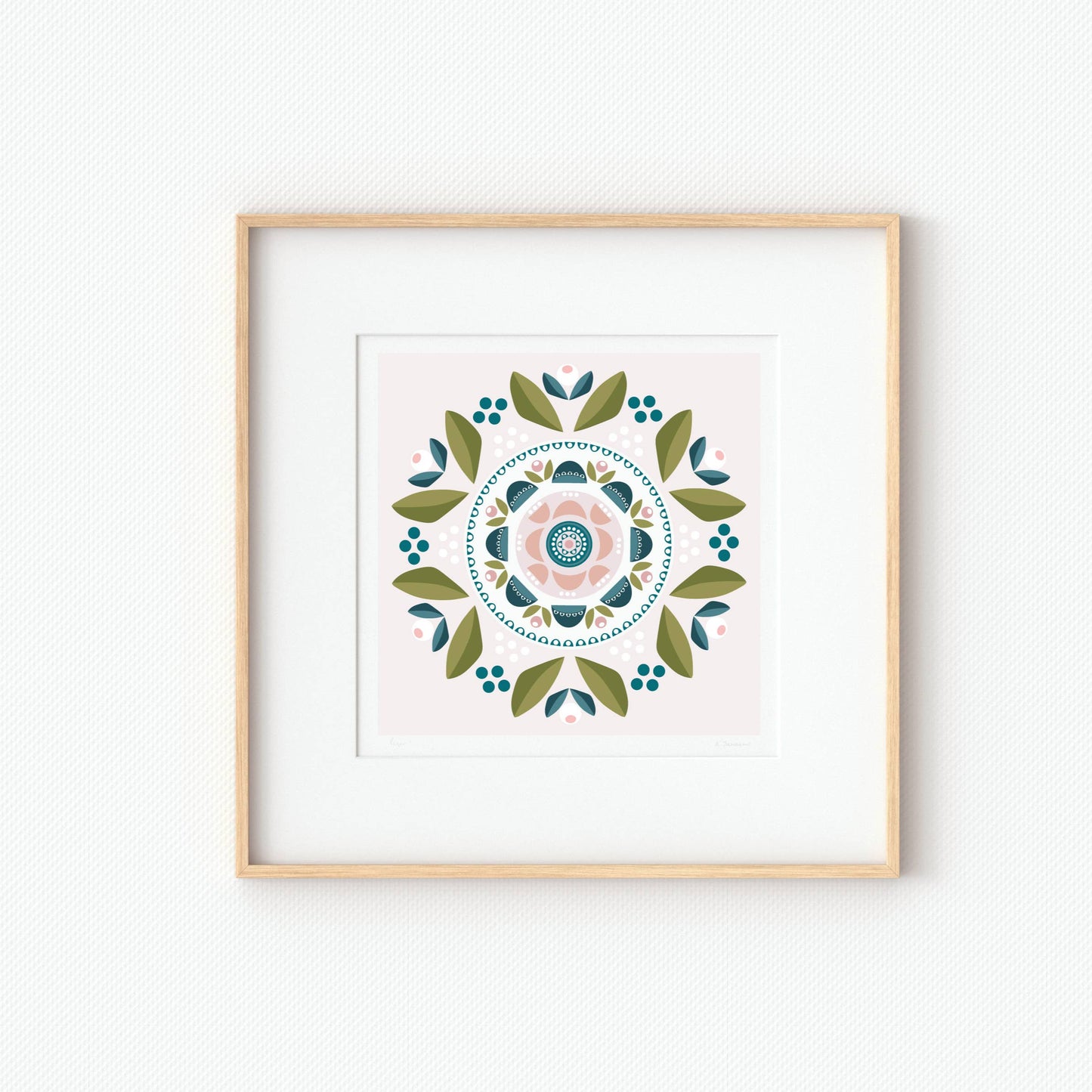 Liv 8x8 Art Print by Juniper Blue