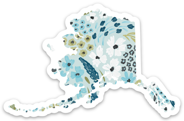Alaska State Floral Sticker by Elyse Breanna Designs