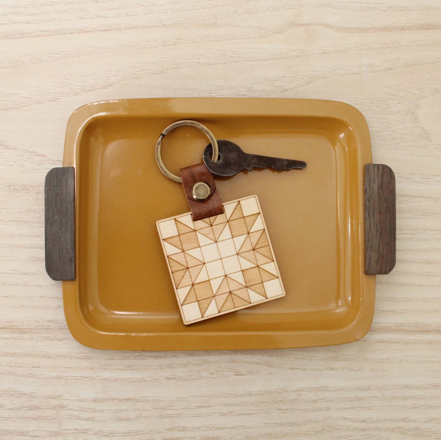 Quilt Block Keychain by Oh, Little Wren