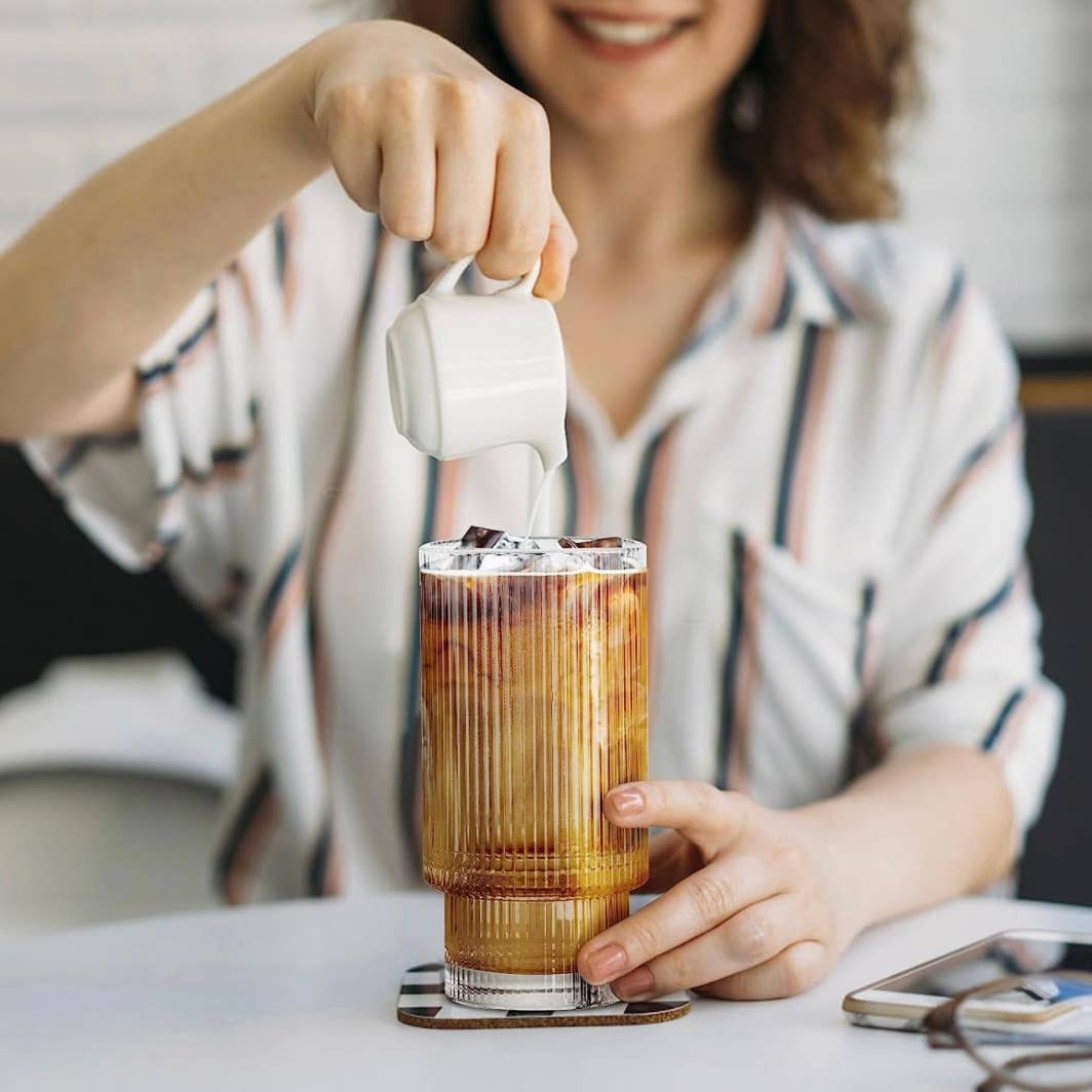 Rippled Glass Tumbler by Grace and Joy Company