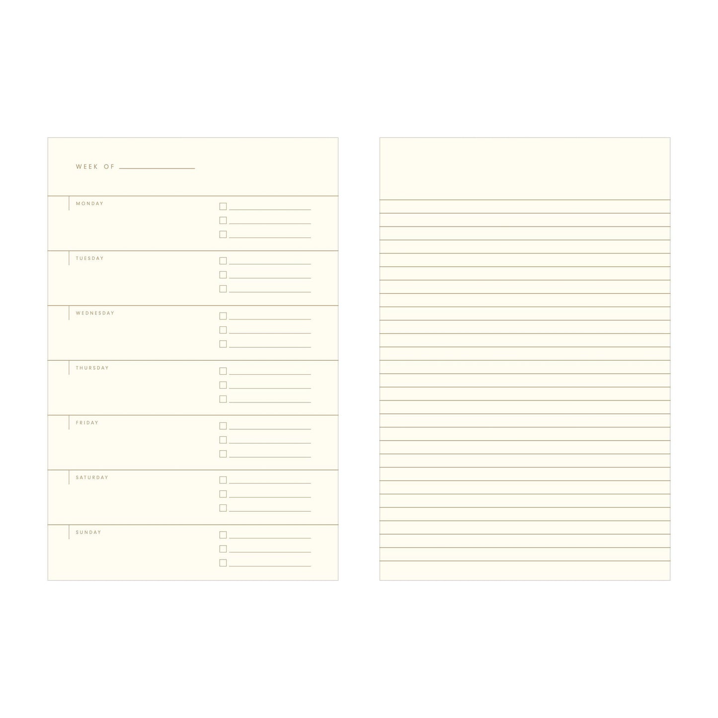 Standard Type Undated Weekly Planner | Lavender by Ruff House Print Shop