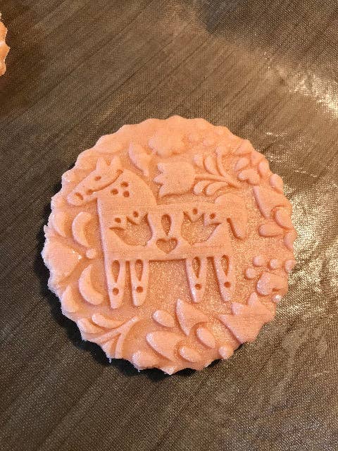 Dala Horse Embossed Rolling Pin by Sweet Rolling Pins