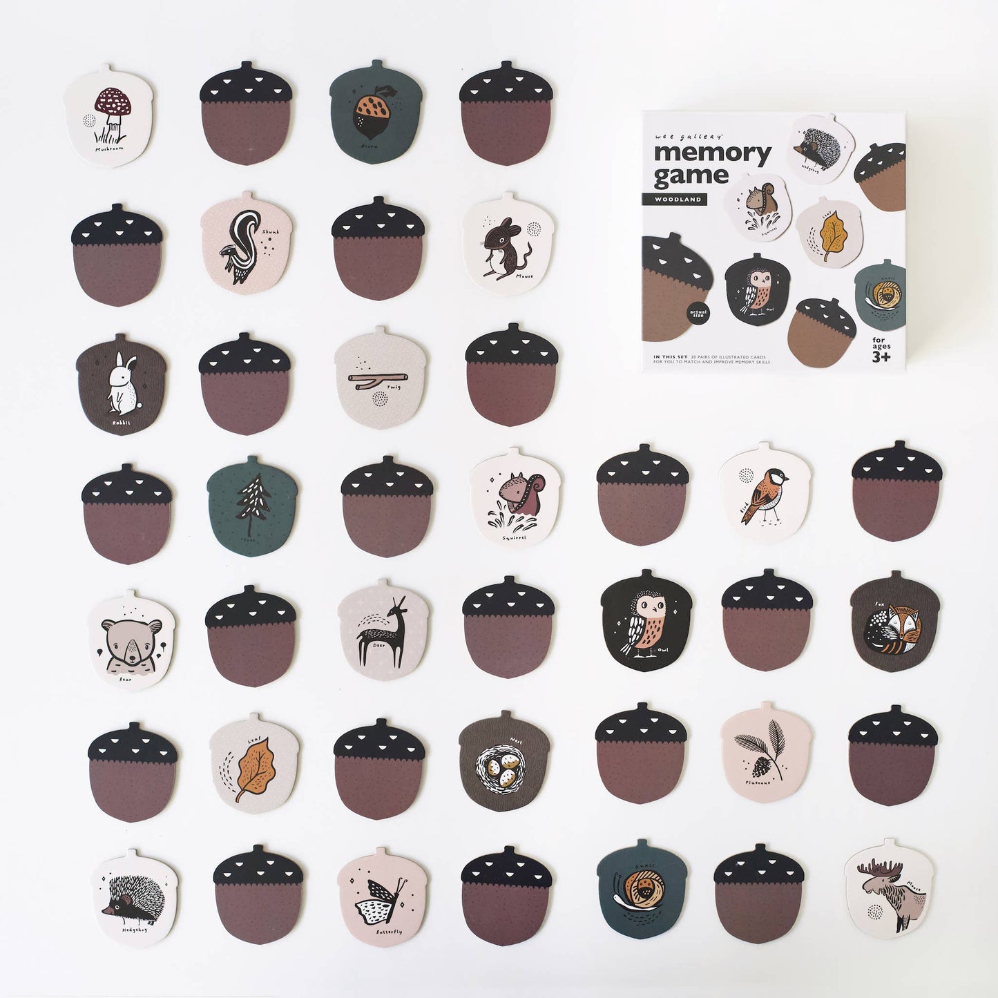 Woodland Memory Game by Wee Gallery