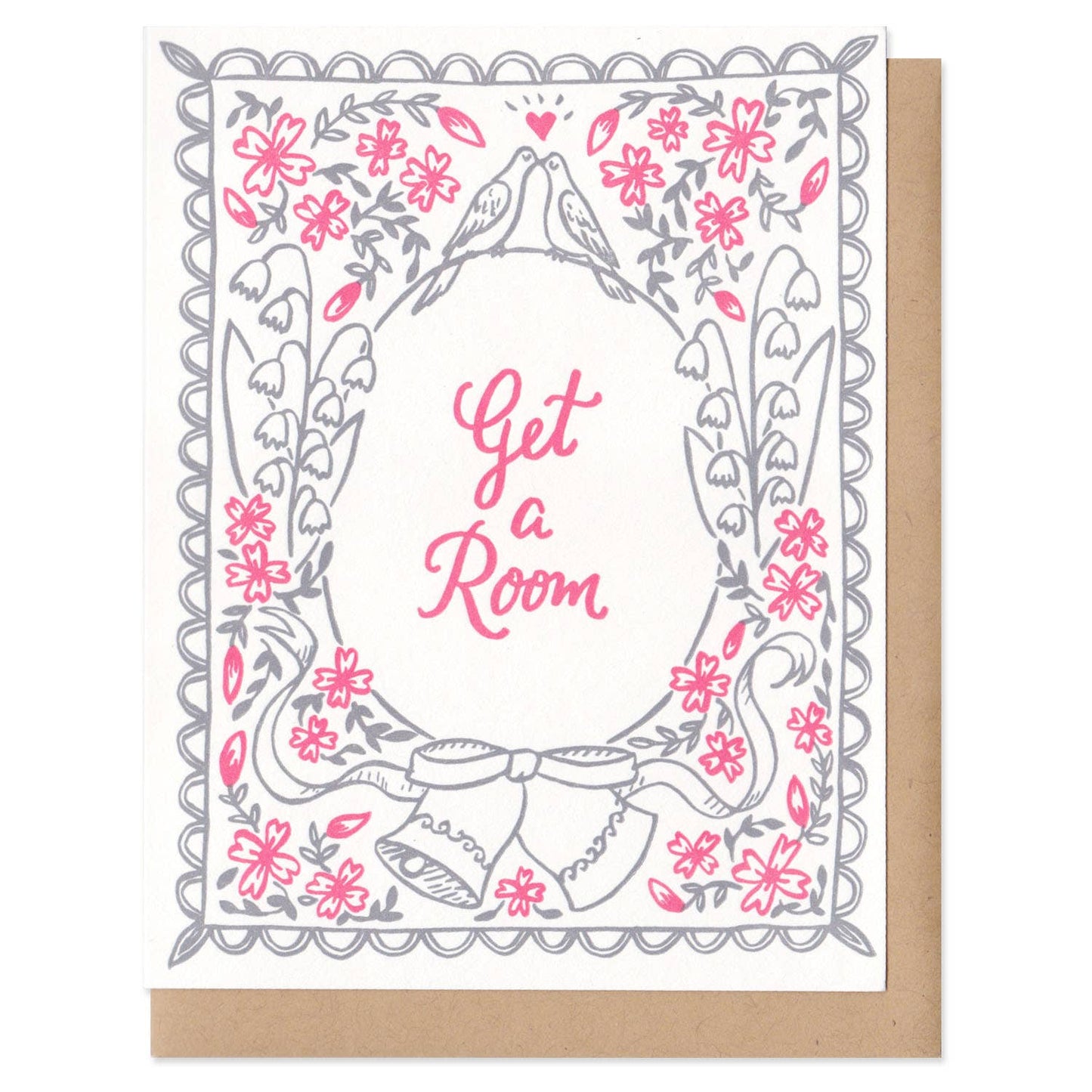 Get a Room Greeting Card by Frog & Toad Press