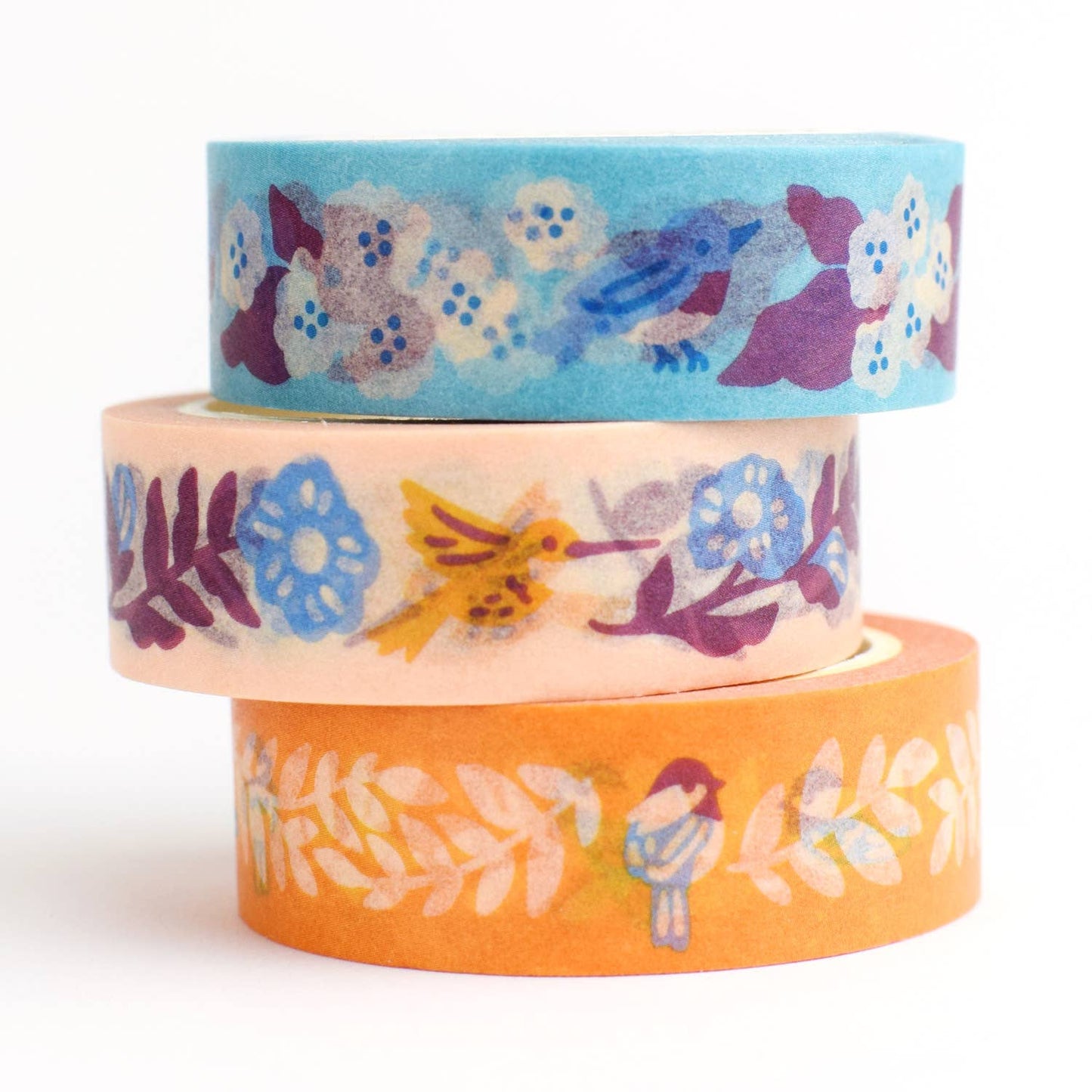 Birds & Blooms Washi Tape | Peach by Nuthatch Studio