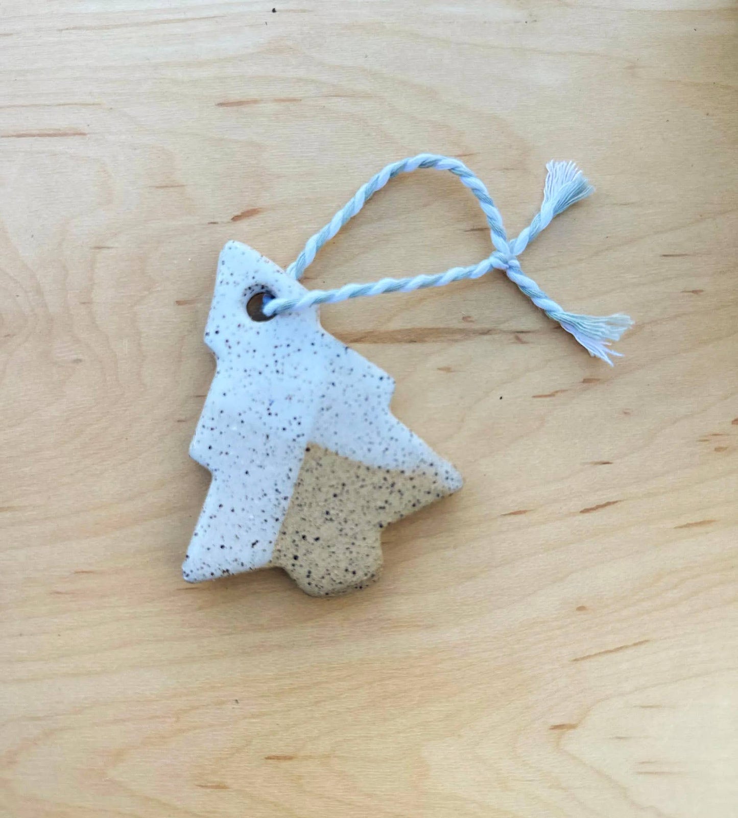 Ceramic Christmas Tree Ornament by JordanB Ceramics