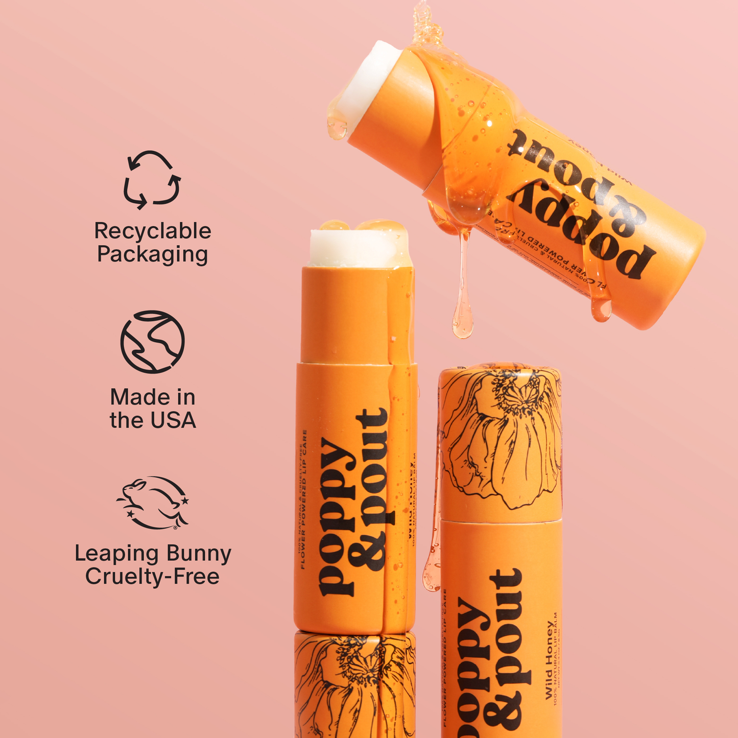 Wild Honey Lip Balm by Poppy & Pout