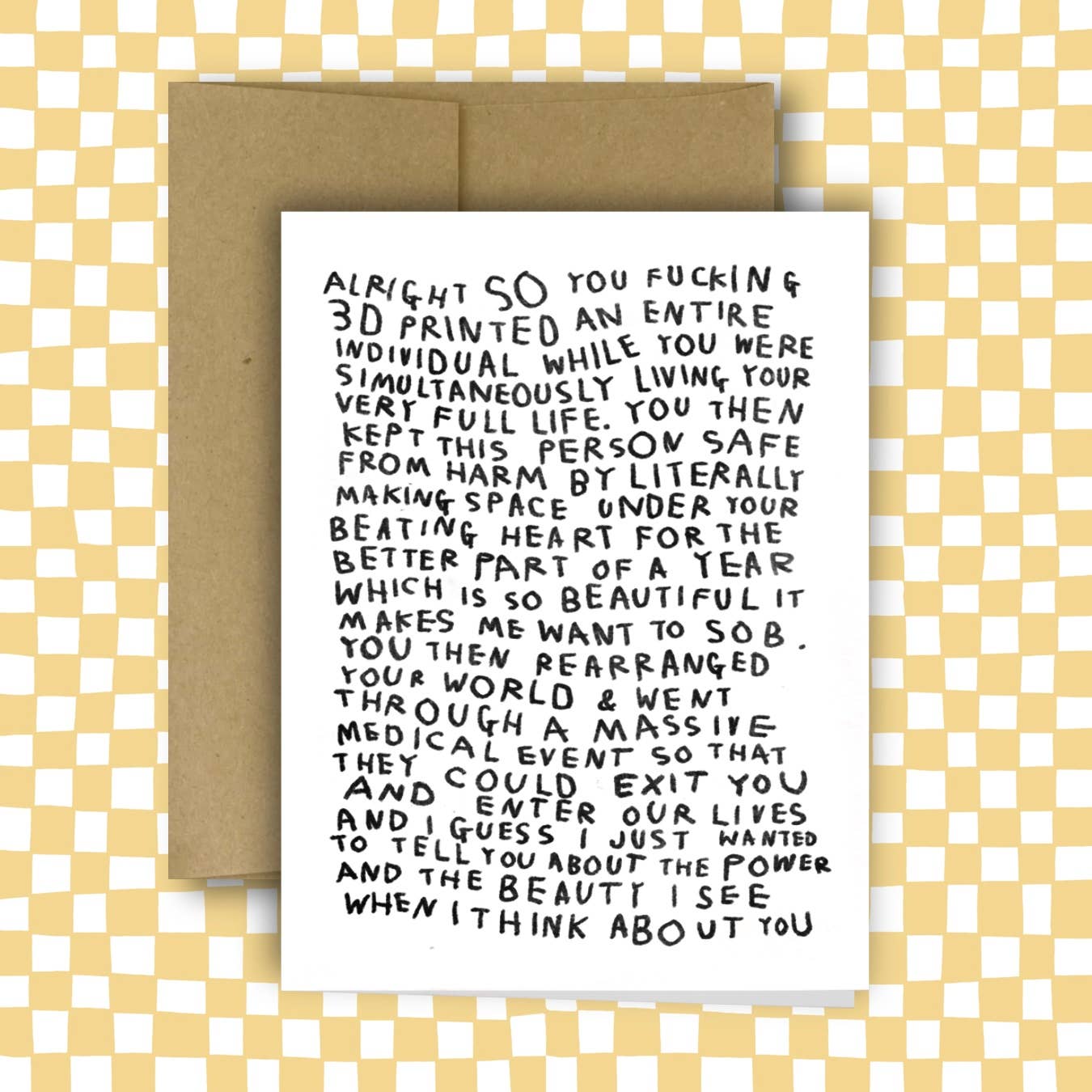 Alright, SO New Baby Card by Rani Ban