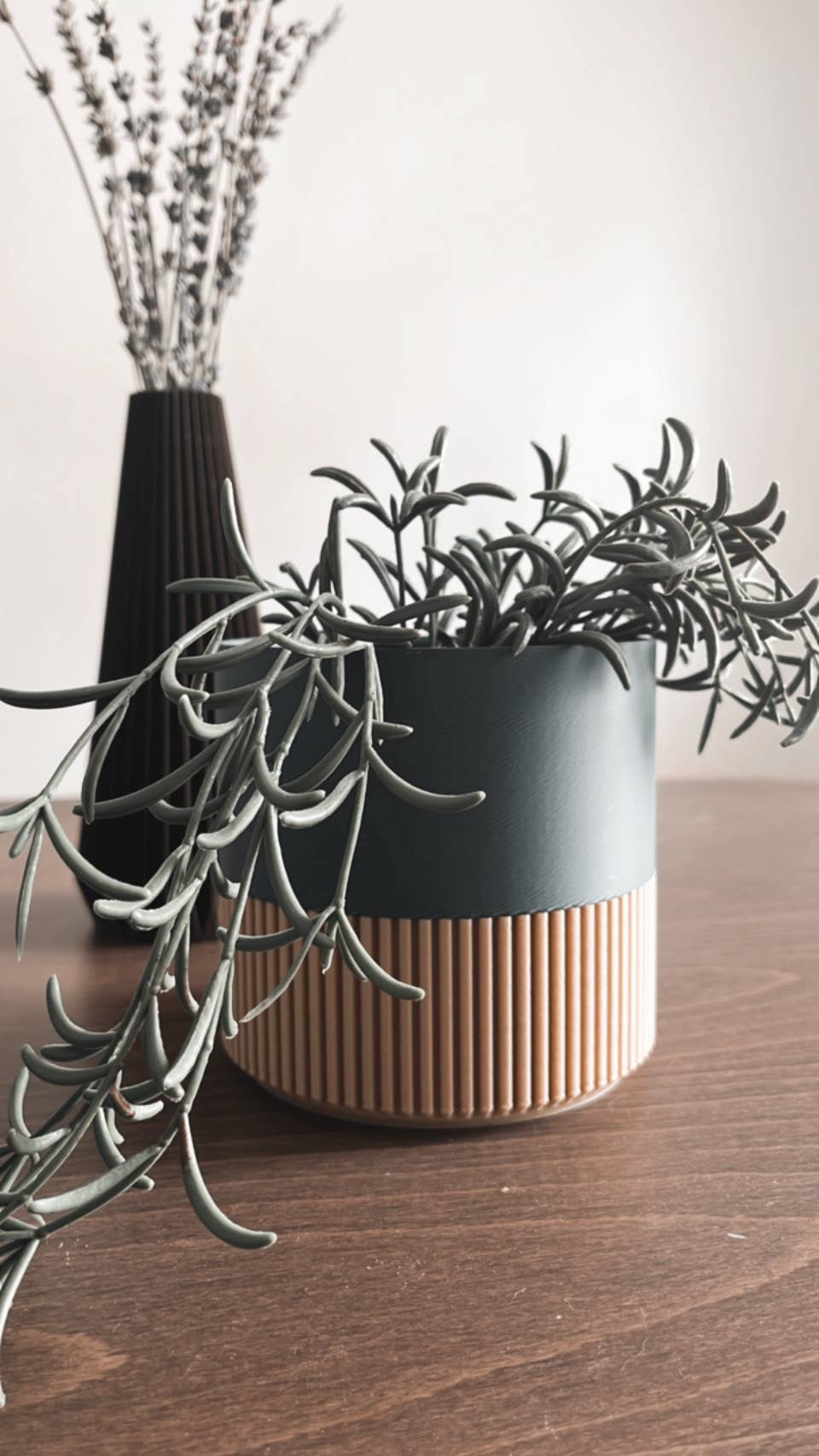 Modern Slat Planter | Medium by Prairie City Printing Co.