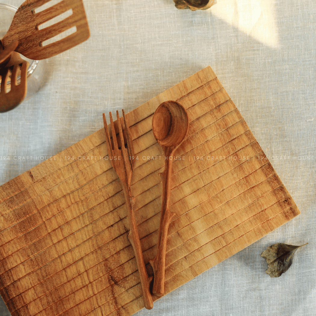 Wooden Serving Charcuterie Board Tray by 194 Craft House