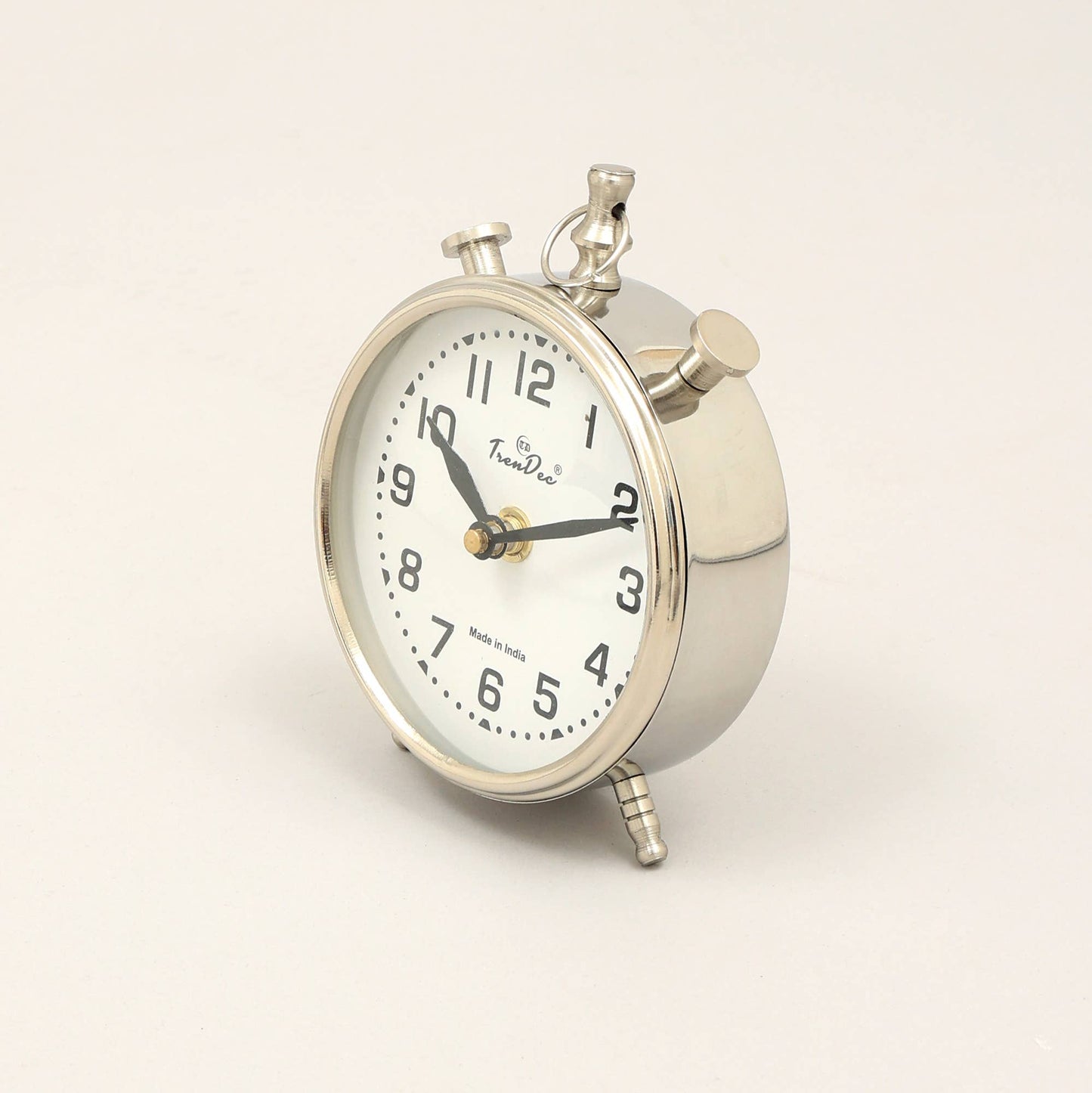 Decorative Desk Clock | Nickel