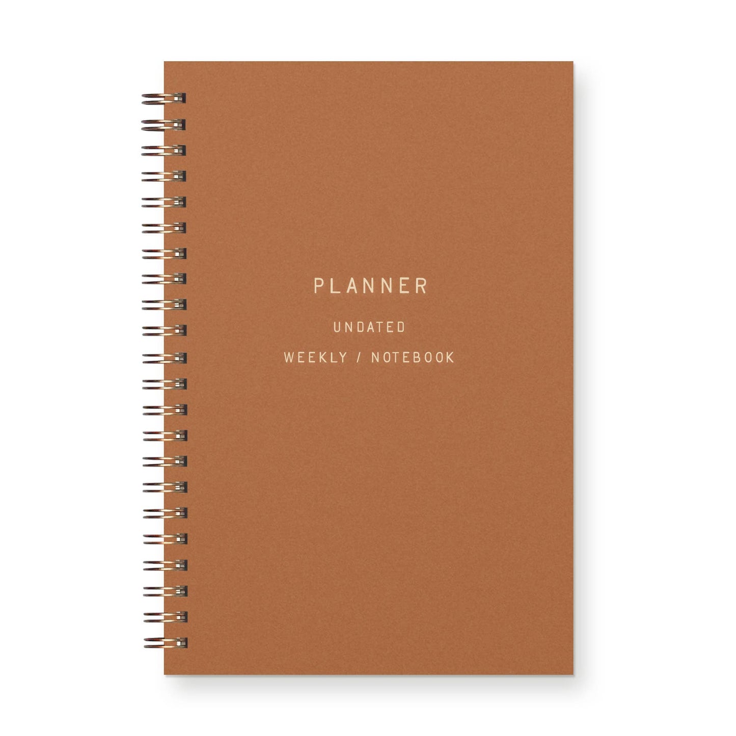 Standard Type Undated Weekly Planner | Copper by Ruff House Print Shop