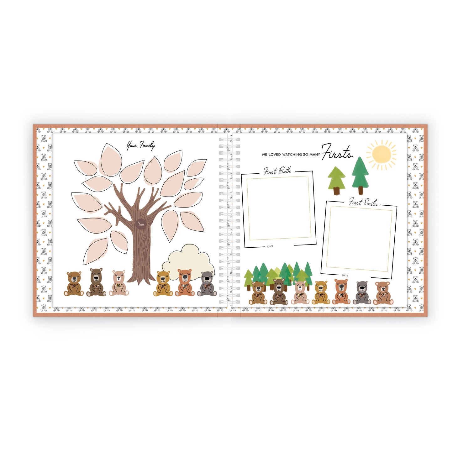 Teddy Bears Picnic Baby Memory Book by Lucy Darling