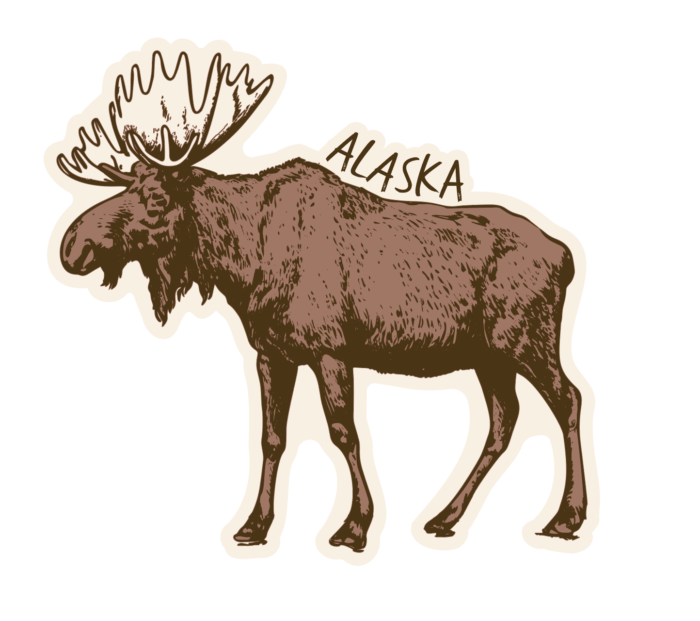 Moose Sticker by Sentinel Supply