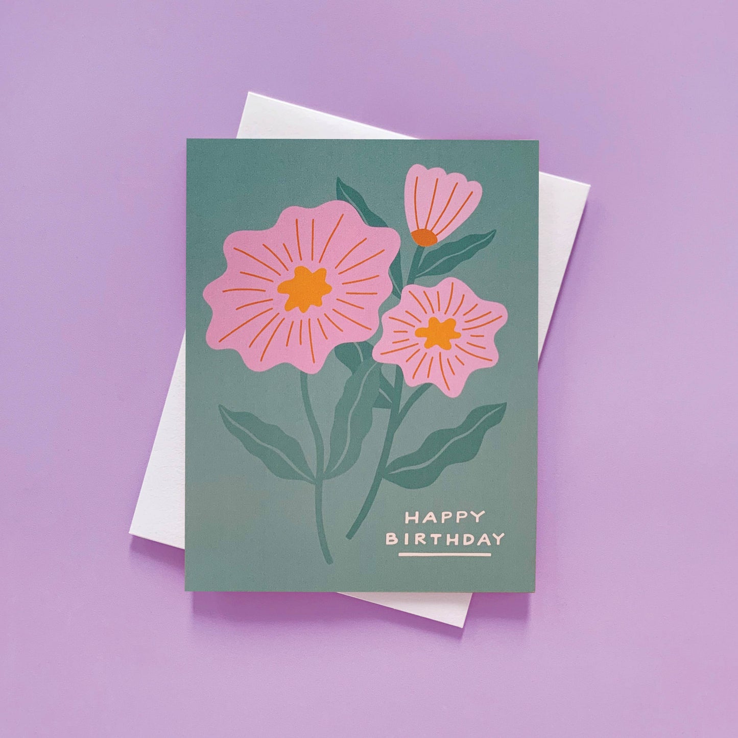 Birthday Flowers Birthday Card by Odd Daughter Paper Co.