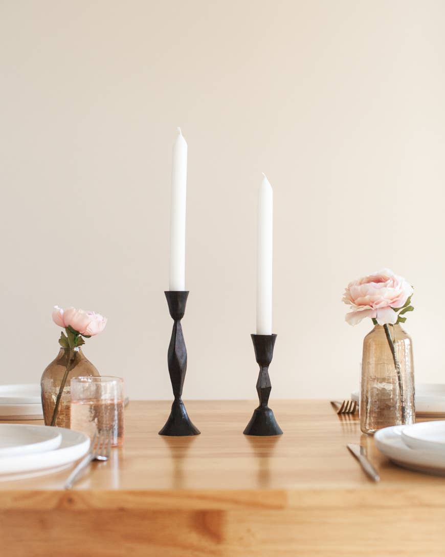 Hand-Forged Iron Taper Candle Holder by Creative Women