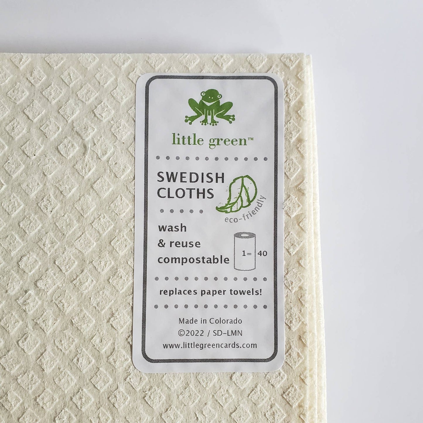 Bunchberry Swedish Dishcloth by Little Green