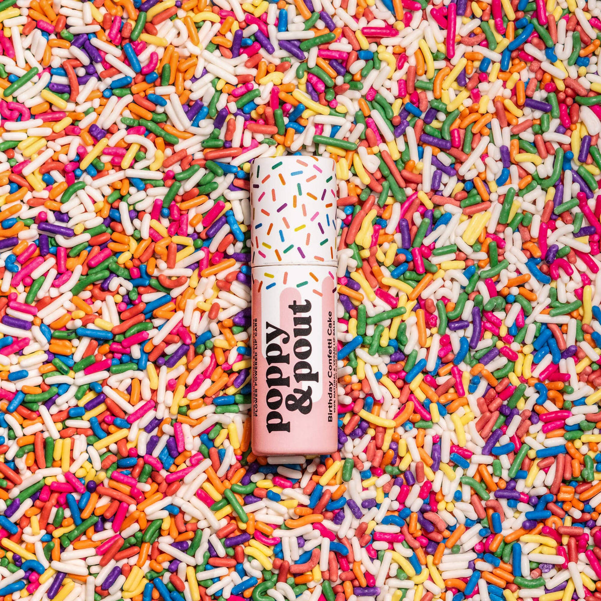 Birthday Confetti Cake Lip Balm by Poppy & Pout