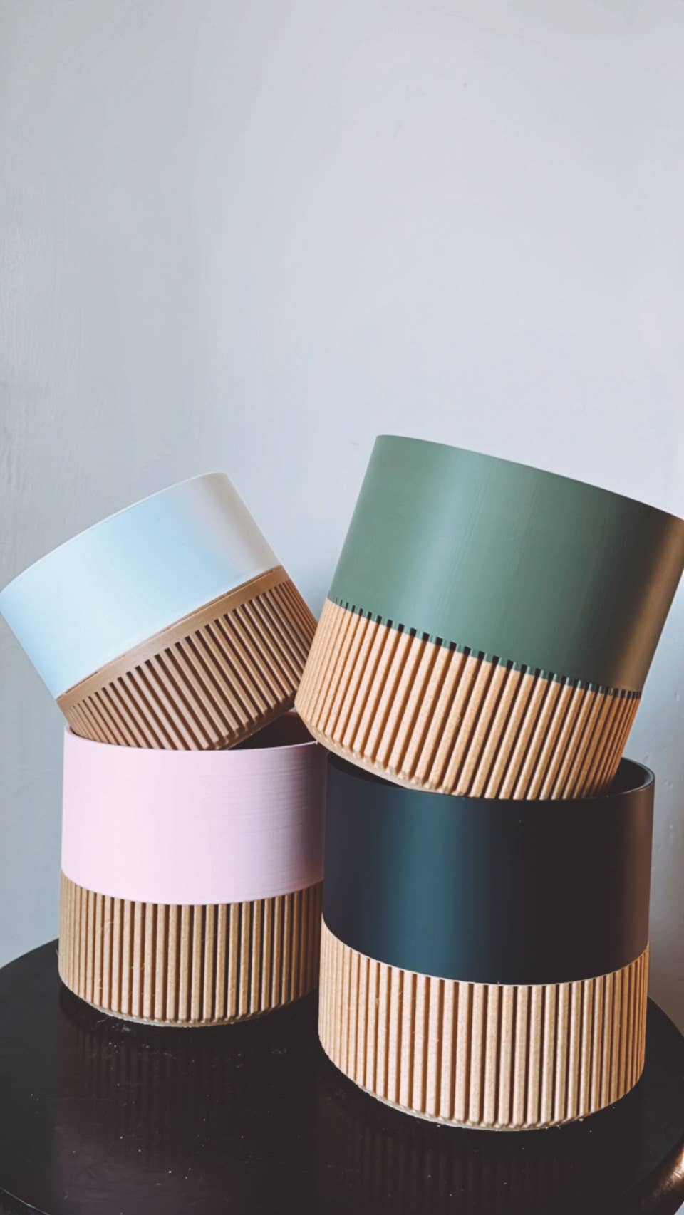 Modern Slat Planter | Medium by Prairie City Printing Co.