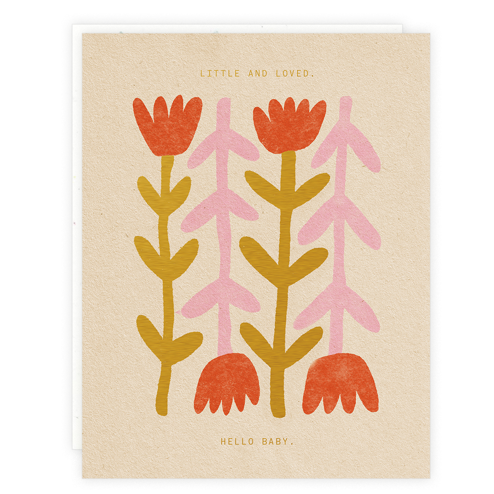 Little and Loved Greeting Card by Someday Studio