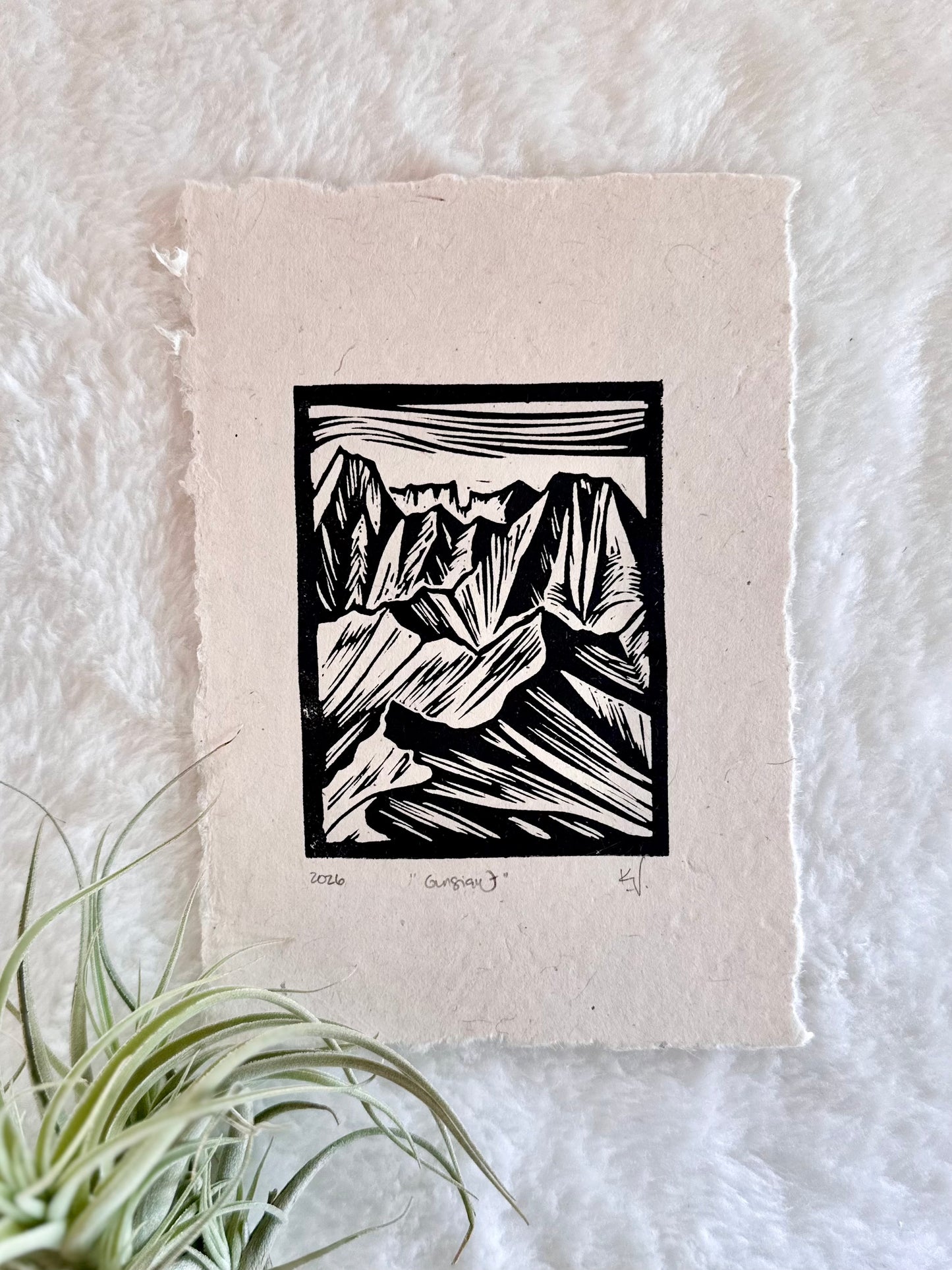 Gunsight Ridgeline 5x7 Print by Adrift Prints