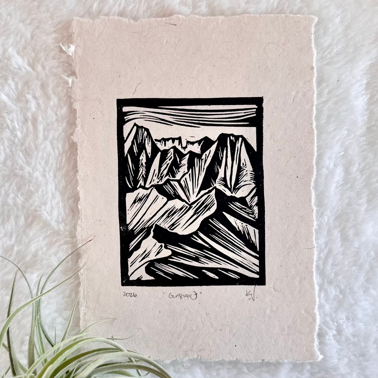 Gunsight Ridgeline 5x7 Print by Adrift Prints