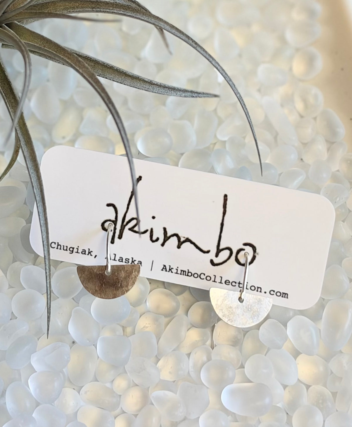 Petra Antique Silver Plate Earrings by Akimbo Collection