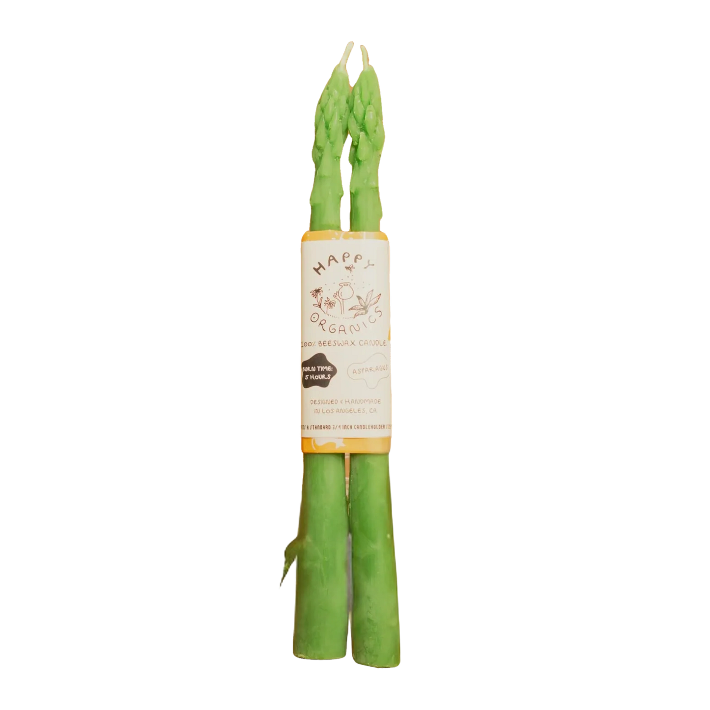 Asparagus Taper Candles by Happy Organics