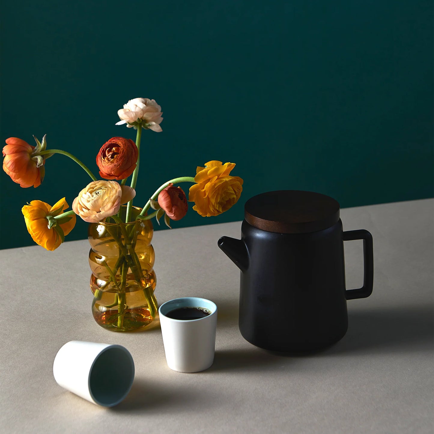 Ceramic Pour-Over Serving Pot - Black - by Good Citizen