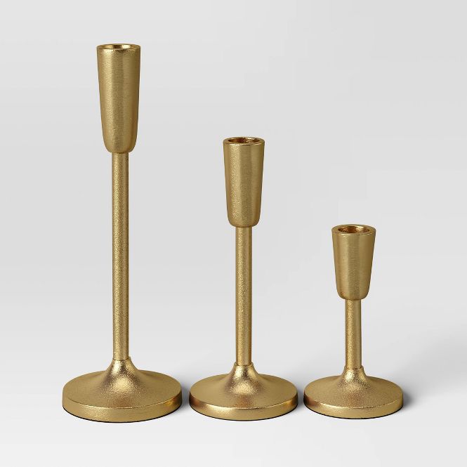 Gold Taper Candleholders