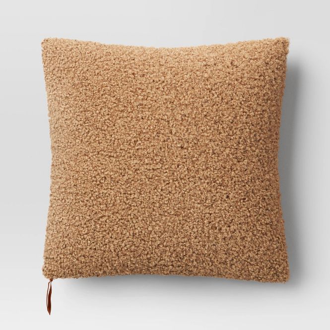 Oversized Teddy Boucle 24" x 24" Pillow
