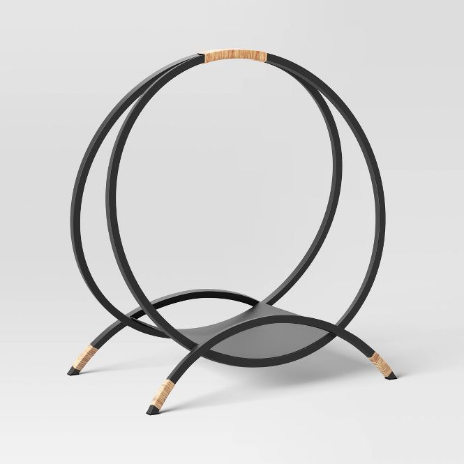 Round Metal Log Holder