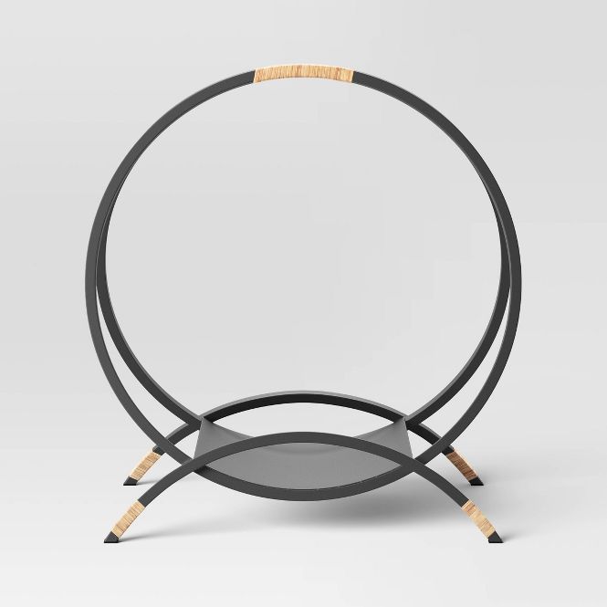 Round Metal Log Holder