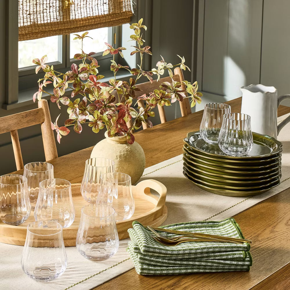 Verde Gingham Cloth Napkins