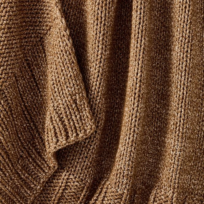 Chunky Knit Throw - Brown